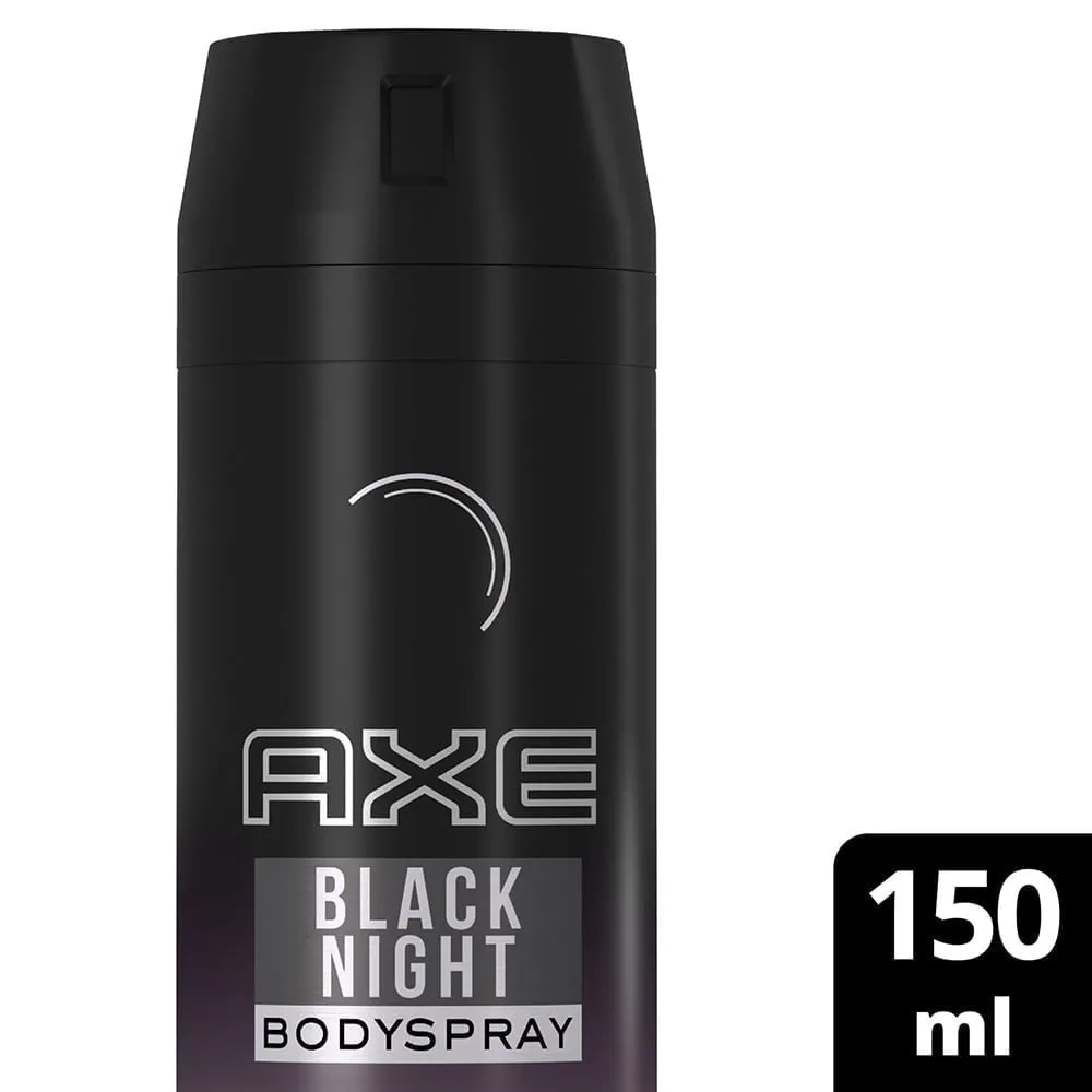 AxeDeodorant150mlSprayBlackNight.webp اكس مزيل عرق 150مل بخاخ بلاك نايت - الصورة 1
