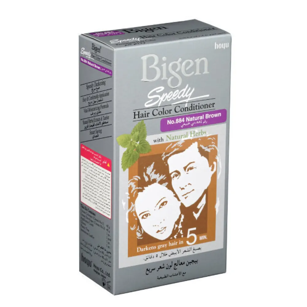 BaygonSpeedyHairDye80g884NaturalBrown.webp بايجون صبغه شعر سبيدي 80 جم 884 بني طبيعي - الصورة 1