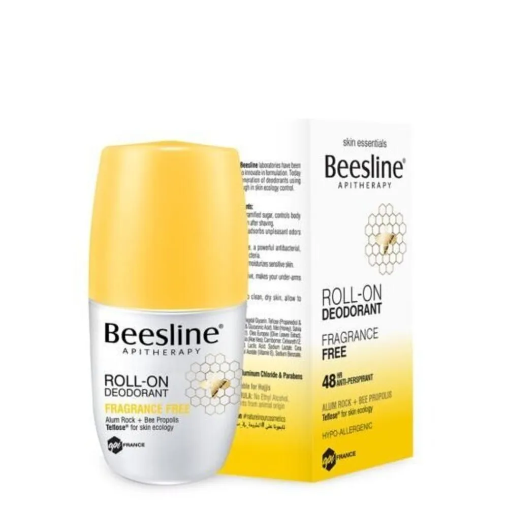 BeeslineRoll-OnDeodorant50mlAlcohol-FreewithYellowHoney.webp بيزلين مزيل عرق رول 50 مل خال من الكحول بالعسل الاصفر - الصورة 1