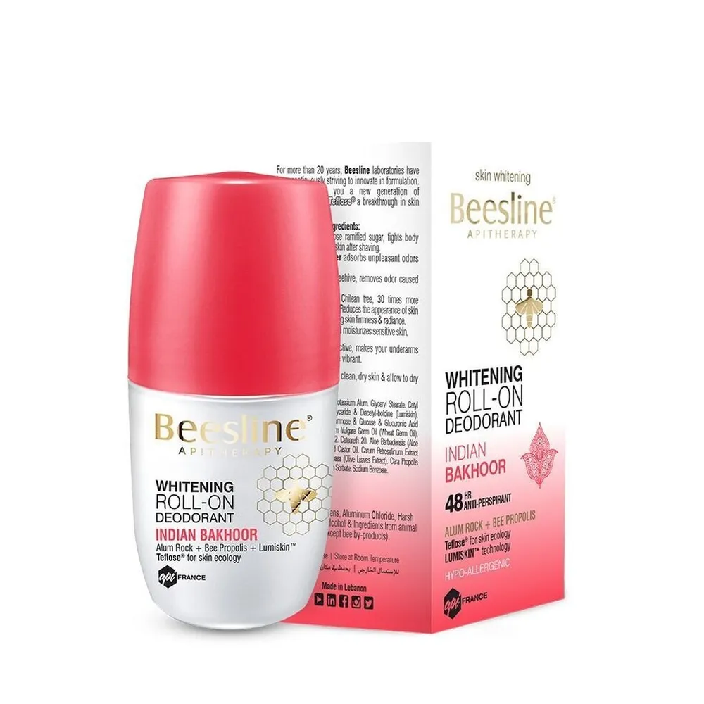 BeeslineRoll-OnDeodorant50mlIndianIncense.webp بيزلين مزيل عرق رول 50 مل بخور هندي - الصورة 1
