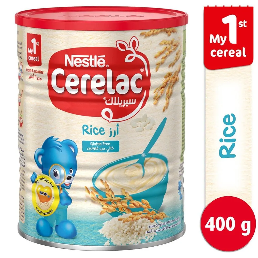 CerelacRiceBabyFoodfrom6months400g.webp طعام أطفال سيريلاك ارز من 6 اشهر 400 جرام - الصورة 1