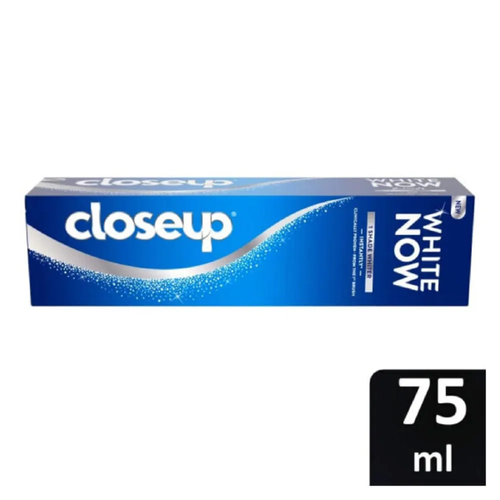 CloseupWhiteNowToothpaste75mlOriginal.webp كلوس اب معجون اسنان وايت ناو 75 مل اوريجنال - الصورة 1
