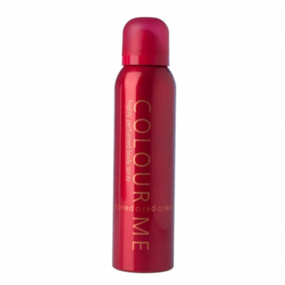 ColormeBodyMistforWomen150mlRed.webp كولورمي بخاخ معطر جسم نسائي 150 مل ريد - الصورة 1