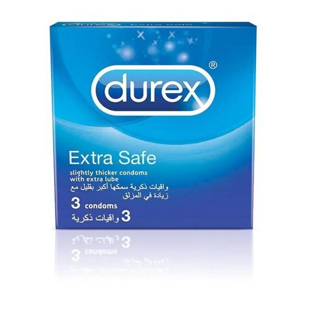 DurexCondoms3PackExtraSafe.webp ديوركس عازل 3 عبوه اكستراء سيف - الصورة 1