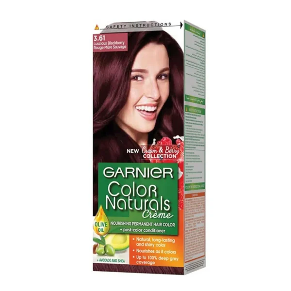 غارنييه صبغه شعر كولور ناتشرلز 3.61 احمر توتي جذاب