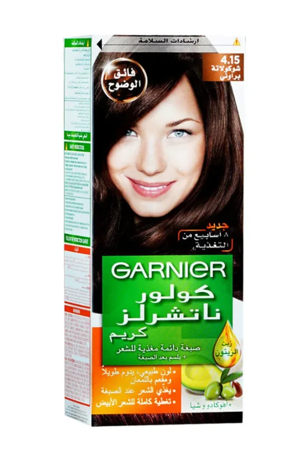 غارنييه صبغه شعر كولور ناتشرلز 4.15 شوكولاته براوني