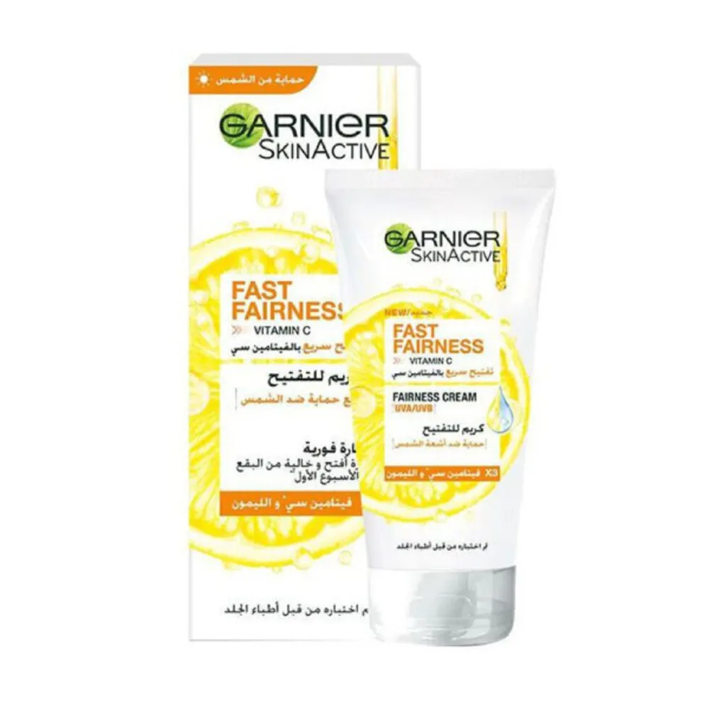 GarnierLighteningCream100mlwithSunProtection.webp غارنييه كريم للتفتيح 100مل مع حمايه ضد الشمس - الصورة 1