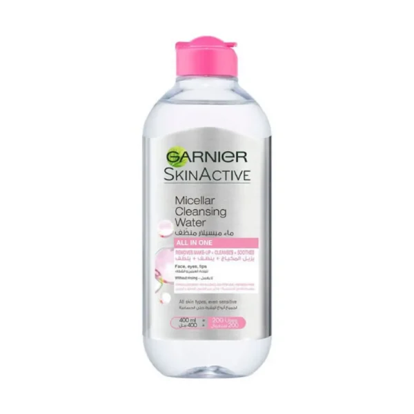 غارنييه منضف مائي 400مل مزيل مكياج لجميع انواع البشره