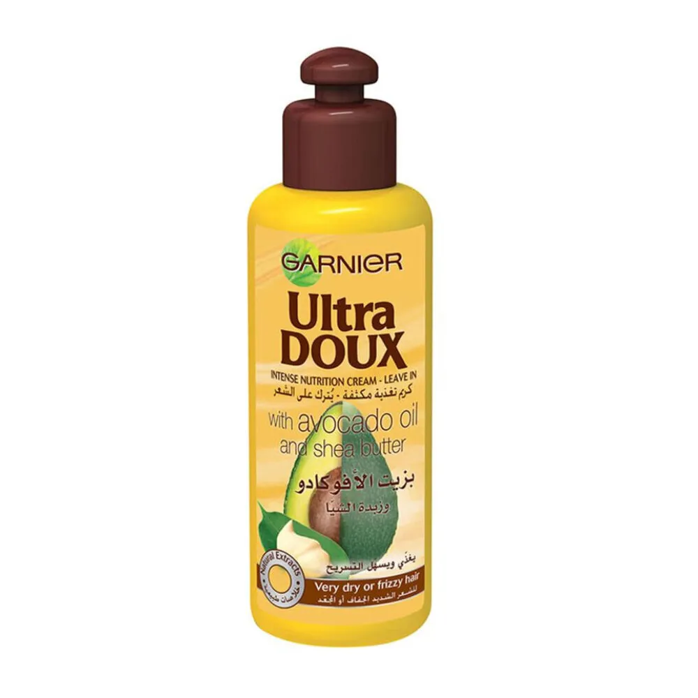 GarnierUltraDouxHairCream200mlAvocadoSheaButterTube.webp غارنييه كريم شعر الترا دوكس 200 مل افوكادو وزبده شيا انبوب - الصورة 1