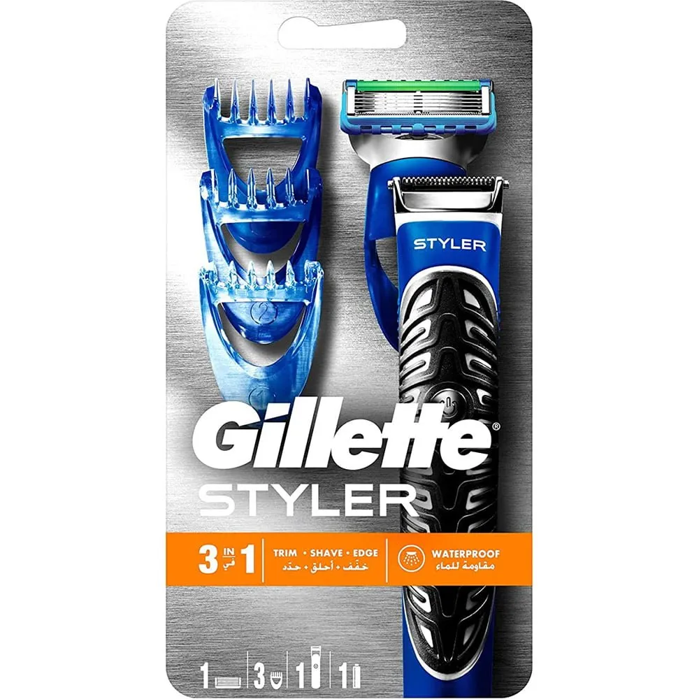 GilletteFusionProGlideStylershavingsystemwithBrauntechnology.webp نظام الحلاقة جيليت فيوجن بروغلايد ستايلر بتقنية براون - الصورة 1