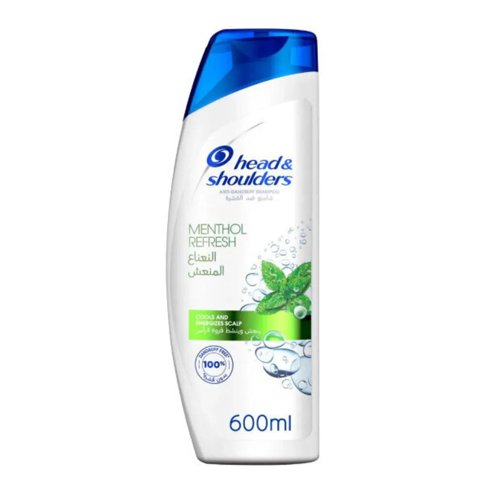 HeadShouldersAnti-DandruffShampoo600mlRefreshingMint.webp هيد شولدرز شامبو شعر القشره 600 مل نعناع منعش - الصورة 1