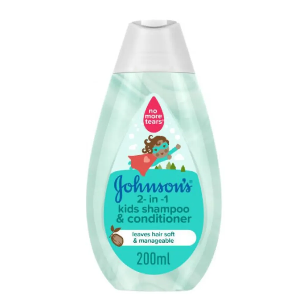 JohnsonsBabyShampoo2in1ShampooConditioner200mlNew.webp جونسون شامبو اطفال شامبو وبلسم 2×1 200 مل جديد - الصورة 1