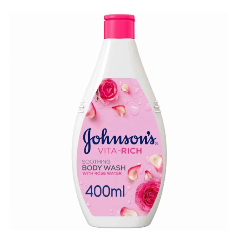 JohnsonsVita-RichRoseWaterBath400ml.webp جونسون سائل استحمام فيتا ريتش 400 مل ماء الورد - الصورة 1