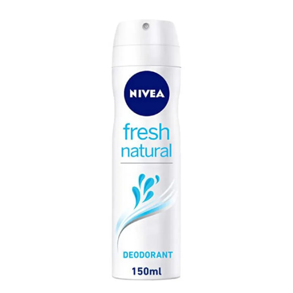 NIVEADeodorantSpray150mlFreshNaturalWomen.webp نيفيا مزيل عرق بخاخ 150 مل فرش ناتشرال نسائي - الصورة 1