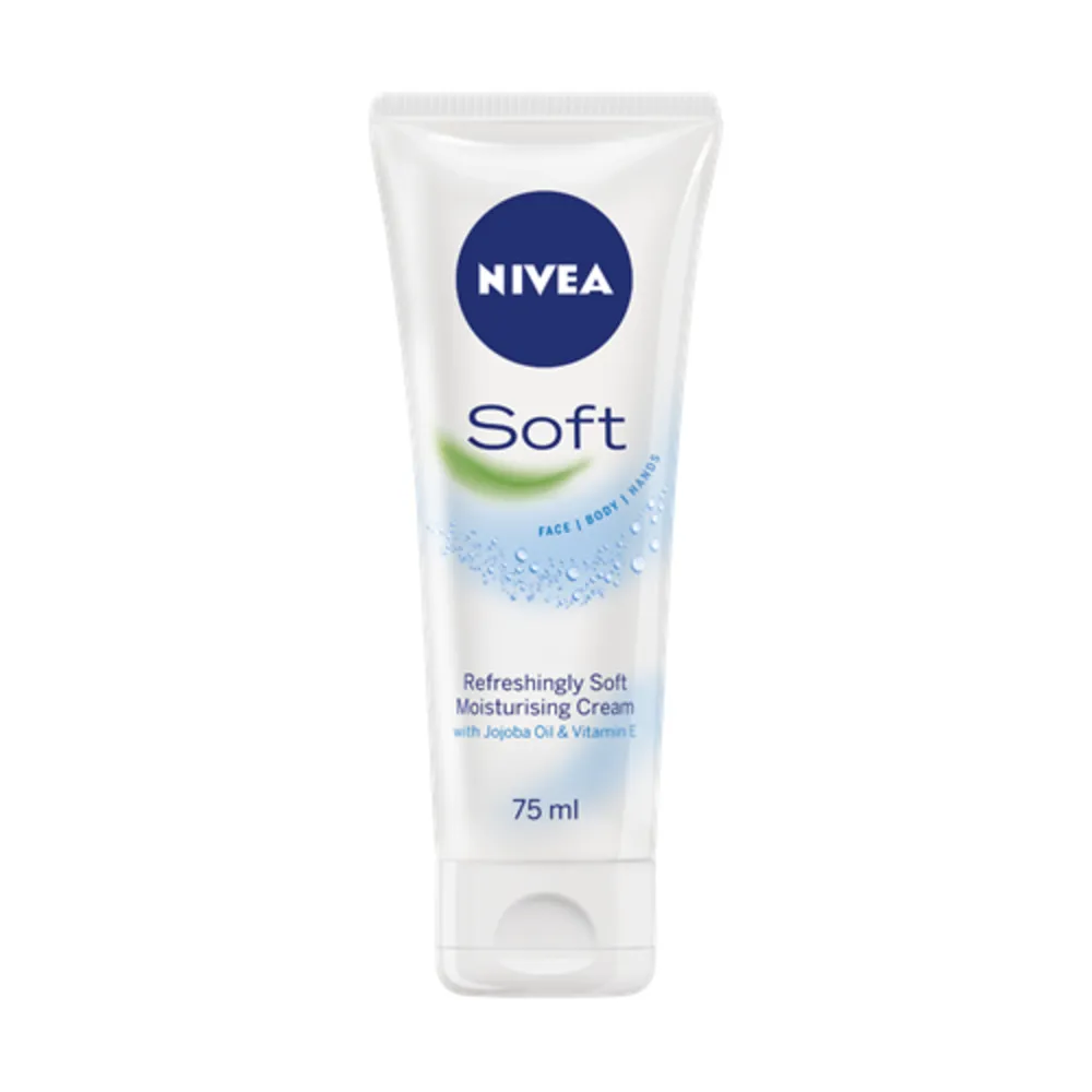 NIVEASoftCreme75mlTube.webp نيفيا كريم سوفت 75 مل انبوب - الصورة 1