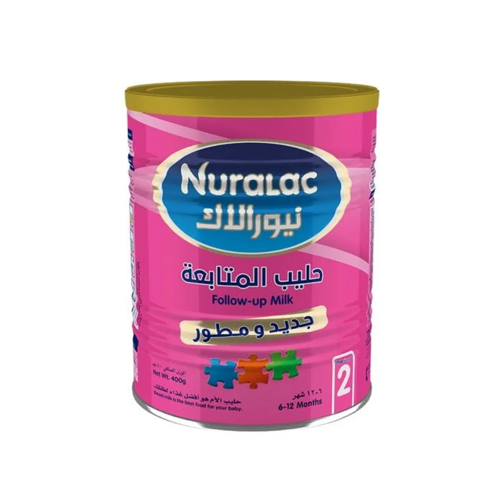NuralacBabyMilkNo.2-400gm.webp نيورالاك حليب اطفال رقم 2 - 400 جم - الصورة 1