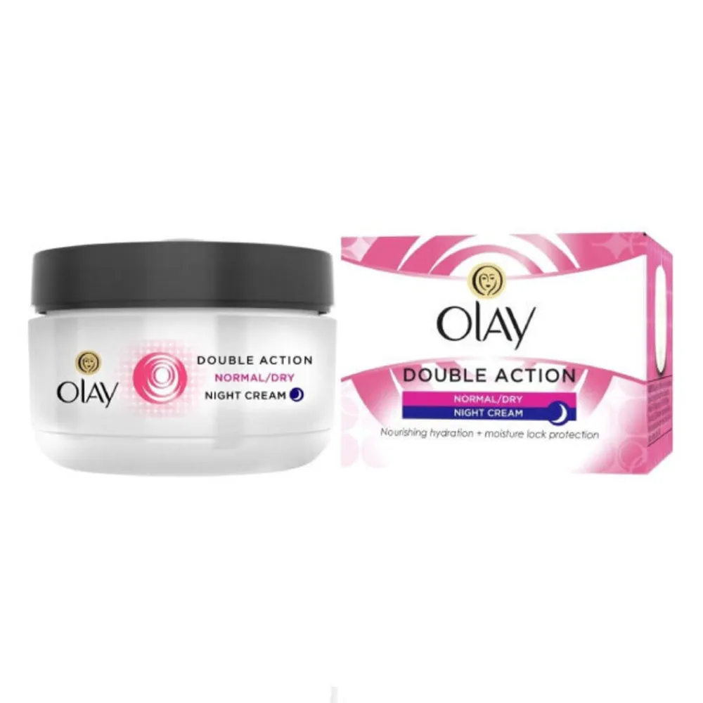 OlayDoubleActionNightCream50ml.webp اولاي كريم الليل بمفعول مضاعف 50 مل - الصورة 1