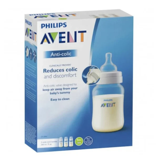 فيليبس افنت رضاعه مضادة للمغص 260 مل 2X