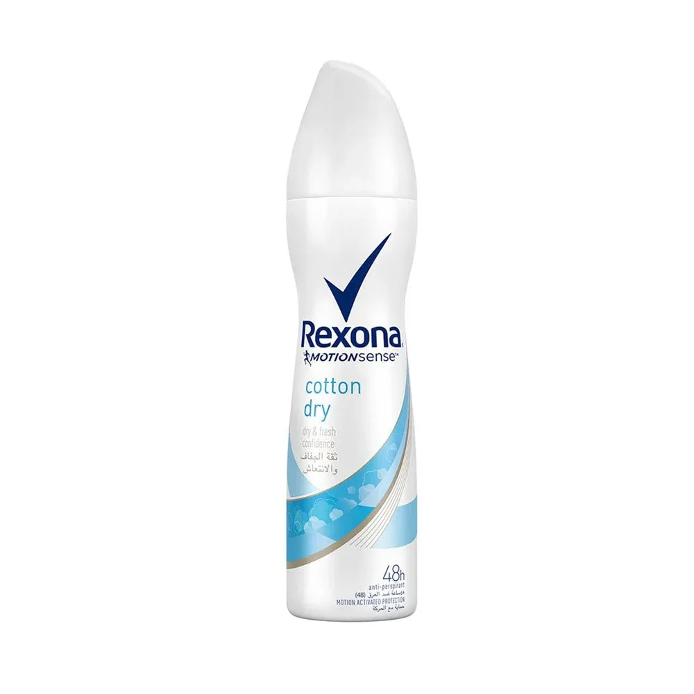 RexonaWomensDeodorantSpray150mlCotton.webp ريكسونا مزيل عرق بخاخ نسائي 150 مل قطن - الصورة 1
