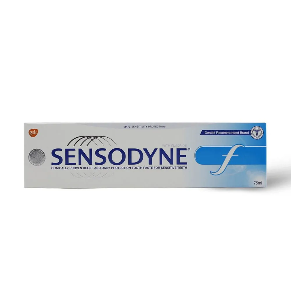 Sensodynefluoridetoothpaste75ml.webp سنسوداين معجون اسنان 75 مل فلورايد - الصورة 1
