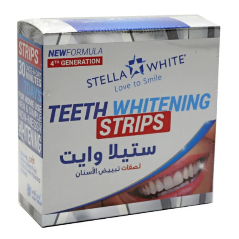 StellaWhiteTeethWhiteningStrips28Strips.webp ستيلا وايت لصقات تبيض الاسنان 28 لصقة - الصورة 1