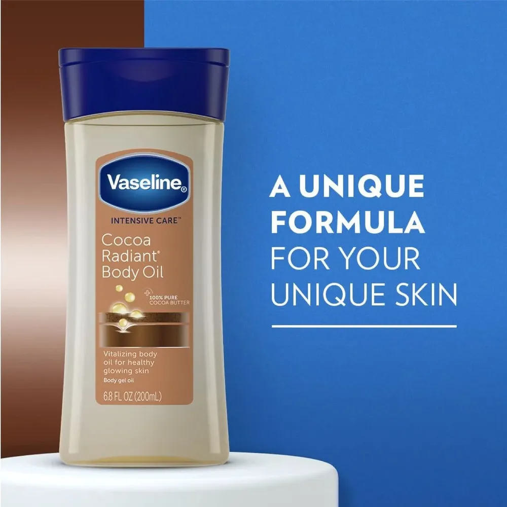 VaselineCocoaButterBodyOilGel200ml.webp فازلين جل زيتي للجسم بزبدة الكاكاو 200مل - الصورة 1