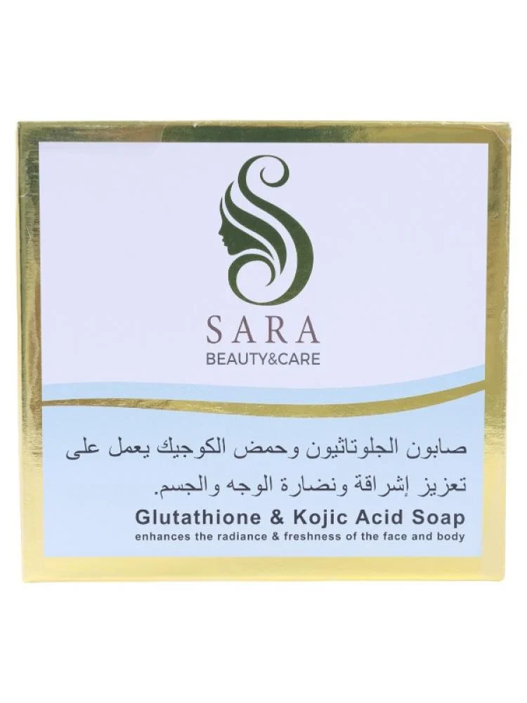 صابونه الجلوتاثيون وحمض الكوجيك لتفتيح الوجه والجسم والمناطق الحساسة من ساره بيوتي , 150 جرام صابونه الجلوتاثيون وحمض الكوجيك لتفتيح الوجه والجسم والمناطق الحساسة من ساره بيوتي , 150 جرام - الصورة 1